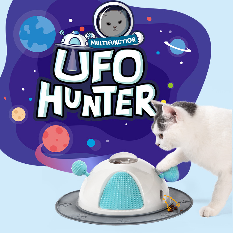 Pet Toys UFO Hunter Massage IQ Treat
