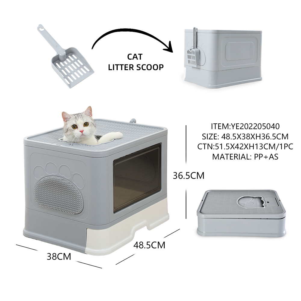 Cat Litter Box Lid Enclosed