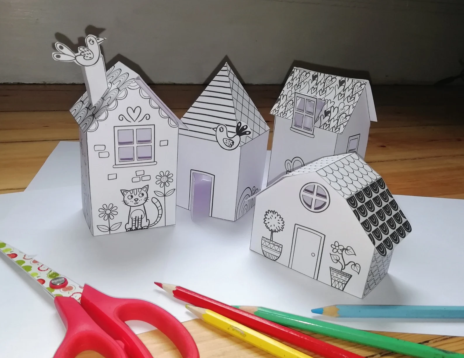 Printable Paper Houses