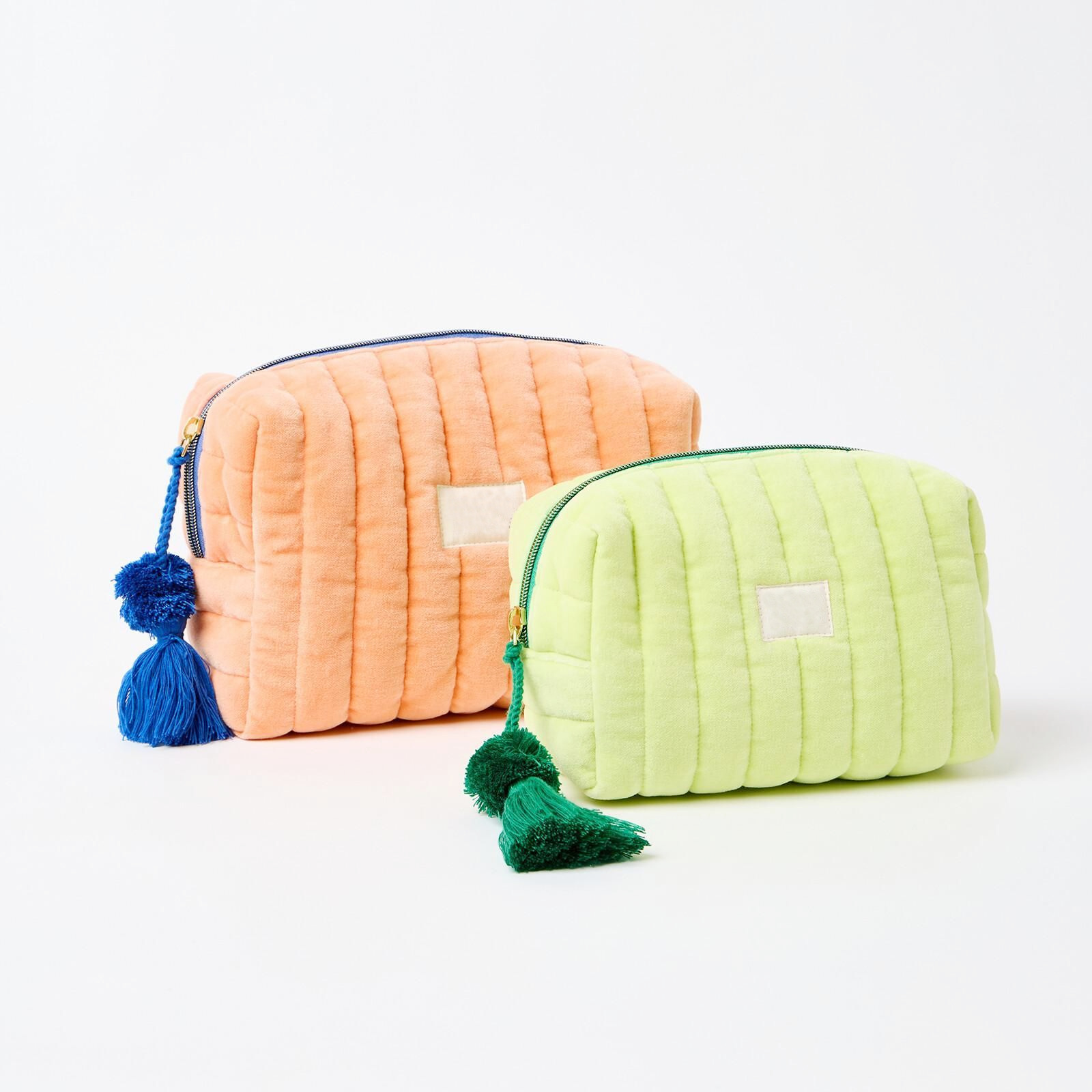 Quilted Makeup Toiletry Pouch Bag